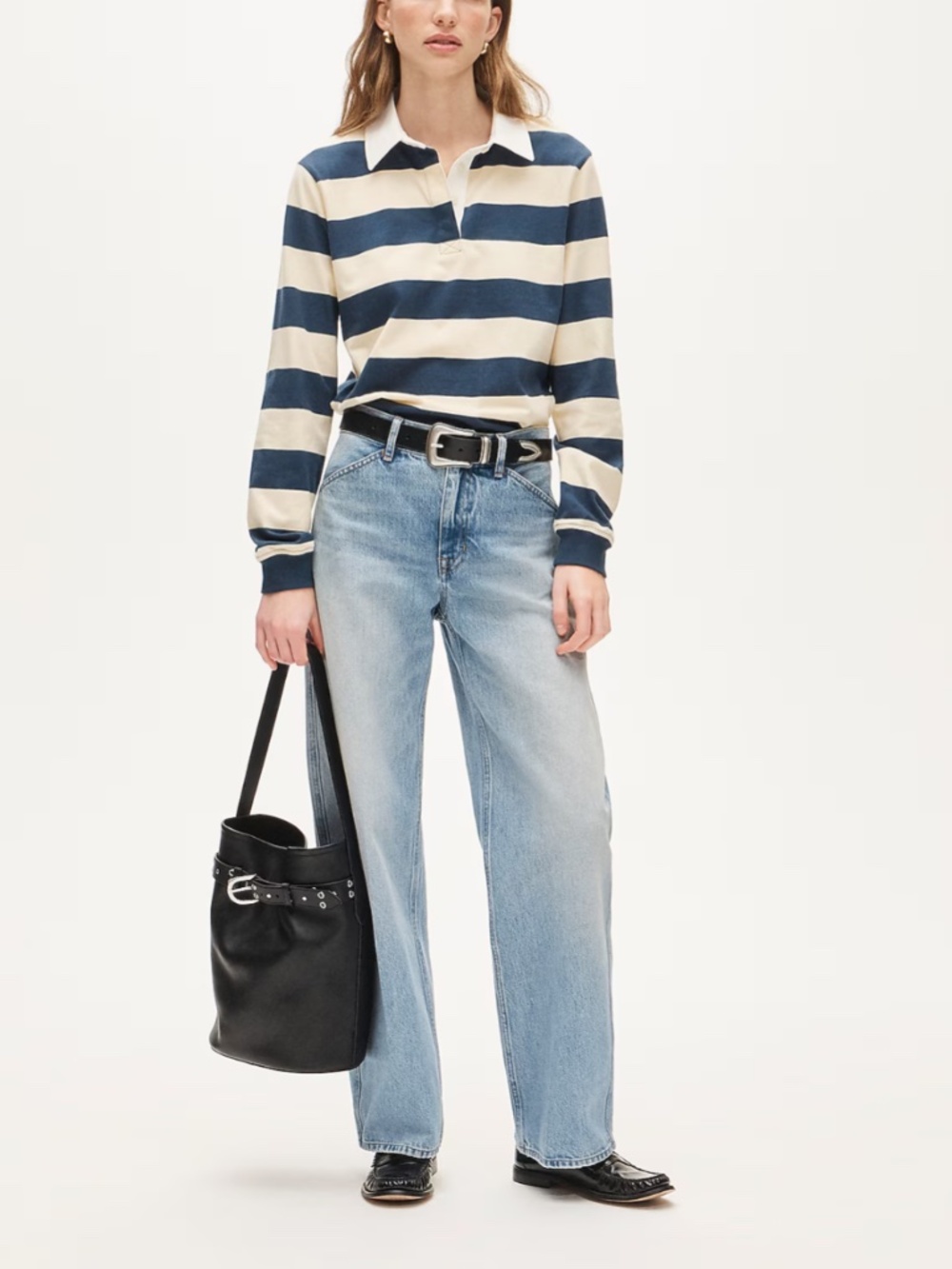 NWT New J.Crew Boyfriend Jersey Rugby Shirt in Stripe